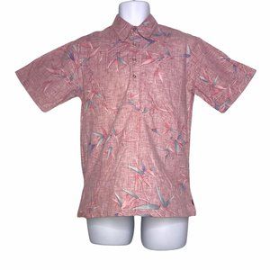 Kalani Vintage 1990's Pink Hawaiian Floral Shirt S